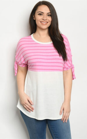 PINK IVORY PLUS SIZE TOP