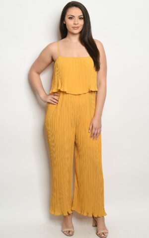 MUSTARD PLUS SIZE JUMPSUIT