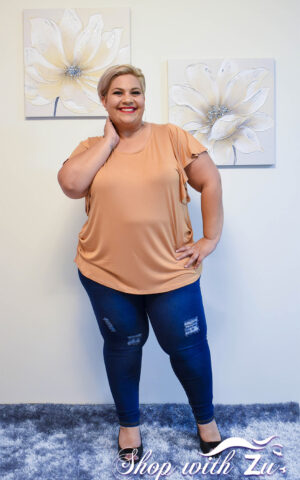 BEIGE PLUS SIZE TOP