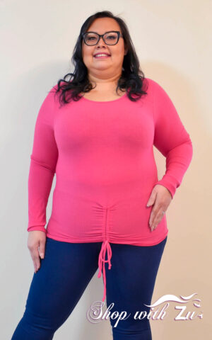Fuchsia Plus Size Sweater