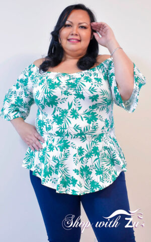 Off shoulder knit top