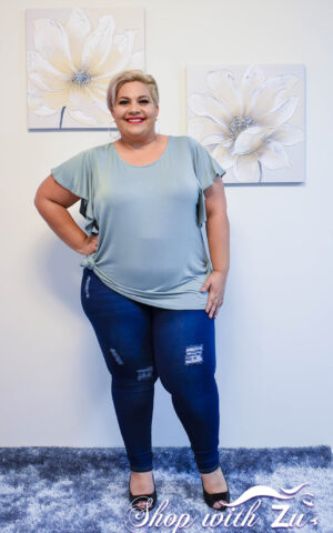 SAGE PLUS SIZE TOP