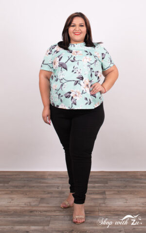 Plus Floral Print Top